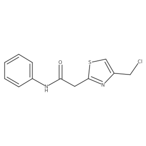 2-[4-(chloromethyl)-1,3-thiazol-2-yl]-N-phenylacetamide结构式