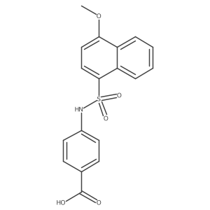 4-{[(4-Methoxynaphthyl)sulfonyl]amino}benzoic acid结构式