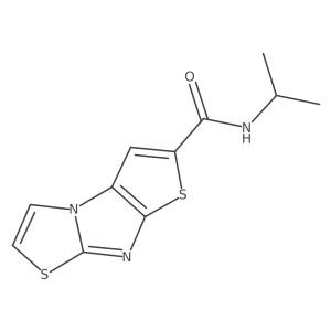 N-Isopropylthieno[2',3':4,5]imidazo[2,1-b]thiazole-2-carboxamide Structure