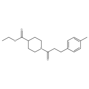 Ethyl 1-[3-(4-methylphenyl)-1-oxopropyl]-4-piperidinecarboxylate Structure