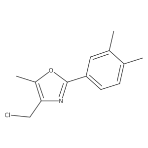 4-(Chloromethyl)-2-(3,4-dimethylphenyl)-5-methyloxazole Structure