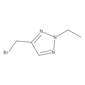 4-(Bromomethyl)-2-ethyl-2H-1,2,3-triazole结构式