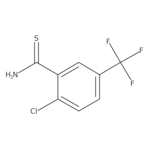 2-Chloro-5-(trifluoromethyl)benzothioamide Structure