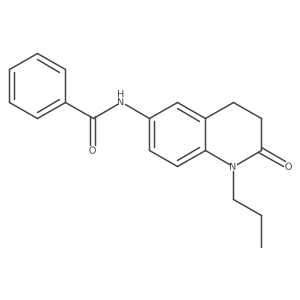 N-(2-oxo-1-propyl-1,2,3,4-tetrahydroquinolin-6-yl)benzamide结构式