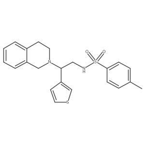 N-(2-(3,4-dihydroisoquinolin-2(1H)-yl)-2-(thiophen-3-yl)ethyl)-4-methylbenzenesulfonamide Structure