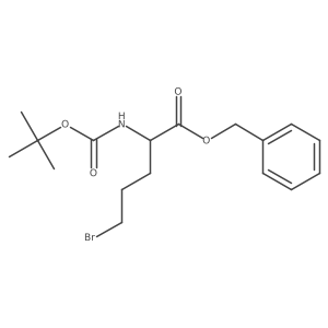 N-Boc-5-bromo-L-norvaline benzyl ester结构式