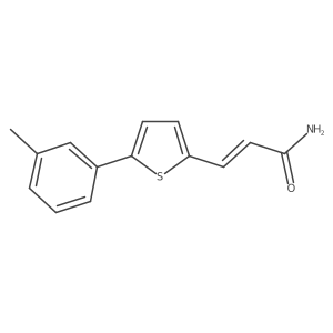 3-[5-(3-Methylphenyl)-2-thienyl]-2-propenamide结构式