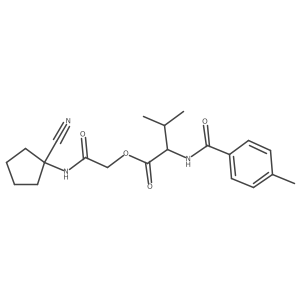 [(1-Cyanocyclopentyl)carbamoyl]methyl 3-methyl-2-[(4-methylphenyl)formamido]butanoate结构式