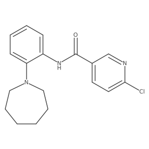 N-[2-(azepan-1-yl)phenyl]-6-chloropyridine-3-carboxamide结构式