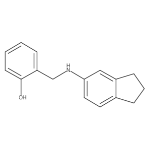 2-[(2,3-dihydro-1H-inden-5-ylamino)methyl]phenol结构式