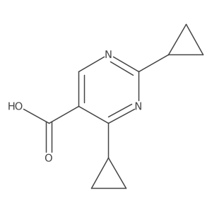 2,4-Dicyclopropylpyrimidine-5-carboxylic acid Structure