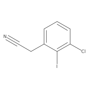 2-(3-Chloro-2-iodophenyl)acetonitrile结构式