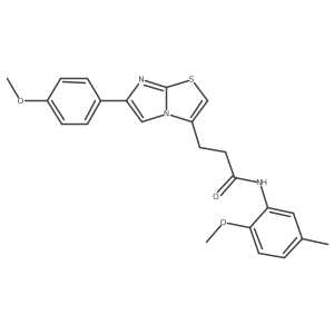 N-(2-methoxy-5-methylphenyl)-3-(6-(4-methoxyphenyl)imidazo[2,1-b]thiazol-3-yl)propanamide Structure