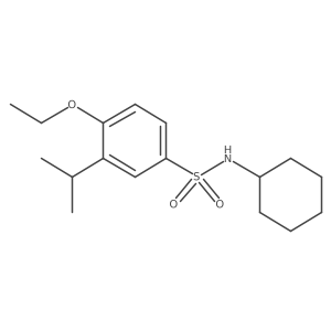 N-cyclohexyl-4-ethoxy-3-(propan-2-yl)benzene-1-sulfonamide Structure