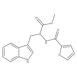 methyl (2S)-2-[(furan-2-yl)formamido]-3-(1H-indol-3-yl)propanoate结构式