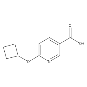 6-(Cyclobutyloxy)nicotinic acid Structure