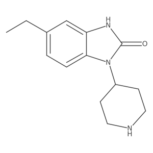 5-Ethyl-1,3-dihydro-1-(4-piperidinyl)-2H-benzimidazol-2-one结构式