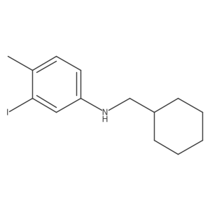 N-(cyclohexylmethyl)-3-iodo-4-methylaniline Structure