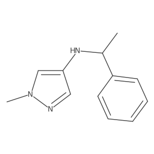1-Methyl-N-(1-phenylethyl)-1H-pyrazol-4-amine Structure