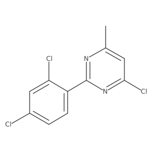 4-Chloro-2-(2,4-dichlorophenyl)-6-methylpyrimidine Structure