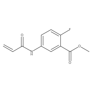 Methyl 2-fluoro-5-(prop-2-enoylamino)benzoate结构式