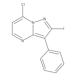 7-Chloro-2-iodo-3-phenylpyrazolo[1,5-a]pyrimidine Structure