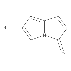6-bromo-3H-pyrrolizin-3-one Structure