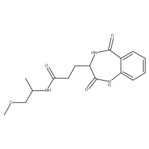 3-(2,5-dioxo-2,3,4,5-tetrahydro-1H-benzo[e][1,4]diazepin-3-yl)-N-(1-methoxypropan-2-yl)propanamide结构式