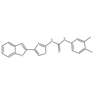 1-(4-(Benzofuran-2-yl)thiazol-2-yl)-3-(3,4-dimethylphenyl)urea Structure