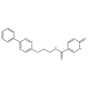 6-oxo-N-(2-((6-phenylpyridazin-3-yl)oxy)ethyl)-1,6-dihydropyridazine-3-carboxamide Structure