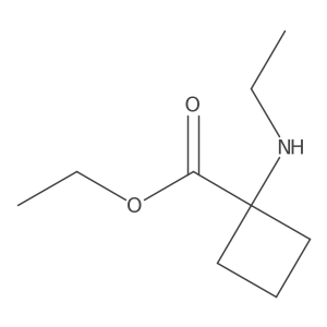 Ethyl 1-(ethylamino)cyclobutane-1-carboxylate结构式