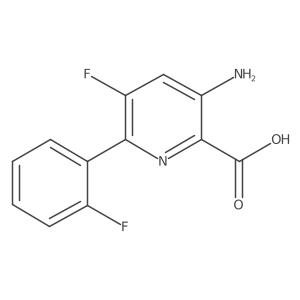 3-Amino-5-fluoro-6-(2-fluorophenyl)picolinic acid Structure