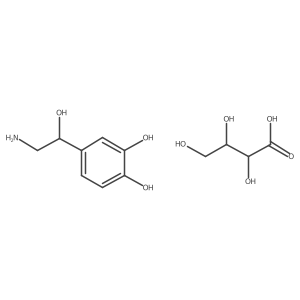 2,3,4-Trihydroxybutanoic acid; 4-(2-amino-1-hydroxyethyl)benzene-1,2-diol Structure