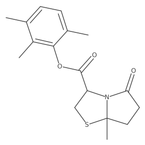 (2,3,6-Trimethylphenyl) 7a-methyl-5-oxo-2,3,6,7-tetrahydropyrrolo[2,1-b][1,3]thiazole-3-carboxylate Structure