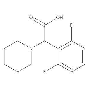 2-(2,6-Difluorophenyl)-2-(piperidin-1-yl)acetic acid结构式