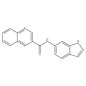 N-(1H-indazol-6-yl)quinoxaline-2-carboxamide结构式