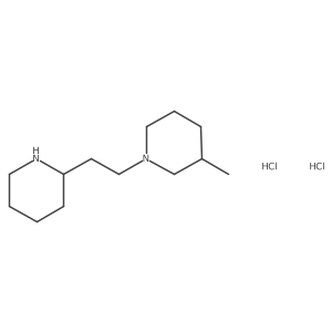 3-Methyl-1-[2-(2-piperidinyl)ethyl]piperidine dihydrochloride Structure
