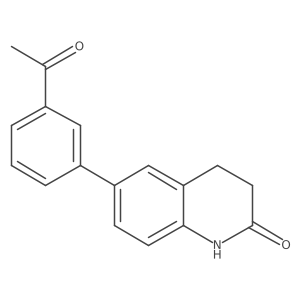 6-(3-Acetylphenyl)-3,4-dihydroquinolin-2(1h)-one结构式