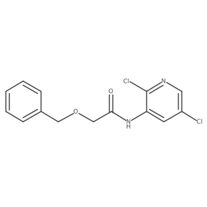 N-(2,5-Dichloro-3-pyridinyl)-2-(phenylmethoxy)acetamide结构式