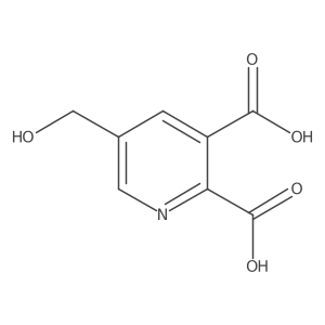 5-(Hydroxymethyl)pyridine-2,3-dicarboxylic acid结构式