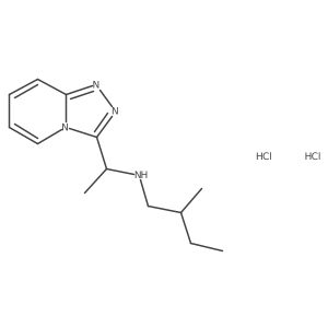(2-Methylbutyl)(1-{[1,2,4]triazolo[4,3-a]pyridin-3-yl}ethyl)amine dihydrochloride结构式