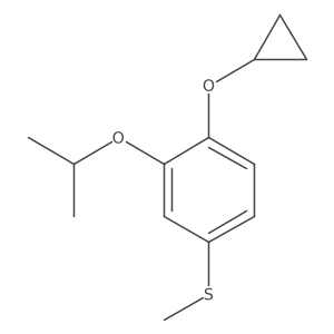 (4-Cyclopropoxy-3-isopropoxyphenyl)(methyl)sulfane结构式