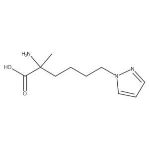 2-amino-2-methyl-6-(1H-pyrazol-1-yl)hexanoic acid Structure