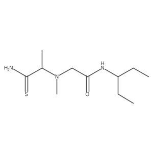 2-[(2-Amino-1-methyl-2-thioxoethyl)methylamino]-N-(1-ethylpropyl)acetamide结构式