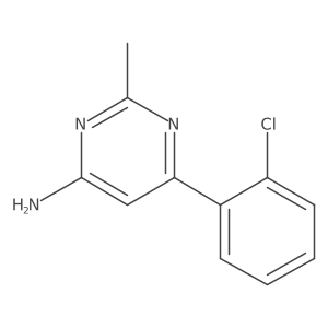 6-(2-Chlorophenyl)-2-methylpyrimidin-4-amine结构式