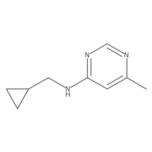 N-(cyclopropylmethyl)-6-methylpyrimidin-4-amine结构式