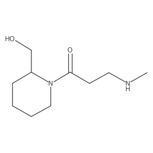 1-[2-(Hydroxymethyl)-1-piperidinyl]-3-(methylamino)-1-propanone结构式