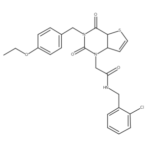 N-[(2-chlorophenyl)methyl]-2-{3-[(4-ethoxyphenyl)methyl]-2,4-dioxo-1H,2H,3H,4H-thieno[3,2-d]pyrimidin-1-yl}acetamide Structure