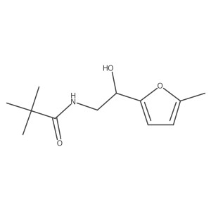 N-(2-hydroxy-2-(5-methylfuran-2-yl)ethyl)pivalamide结构式