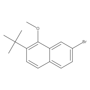 7-Bromo-2-(tert-butyl)-1-methoxynaphthalene Structure